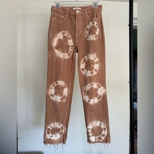 Pacsun tan tie die jean 25”